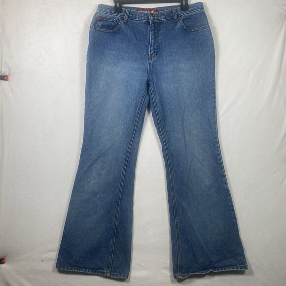 Zana-Di Jeans Women’s Size 13 Blue 100% Cotton High Rise Wide Flare Leg Denim - Picture 1 of 13